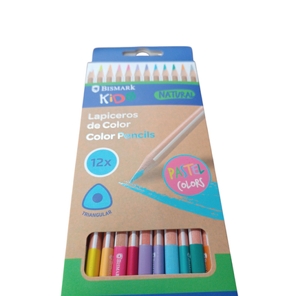 Lapiceros de Color Bismark Kid Pastel – 12 unidades