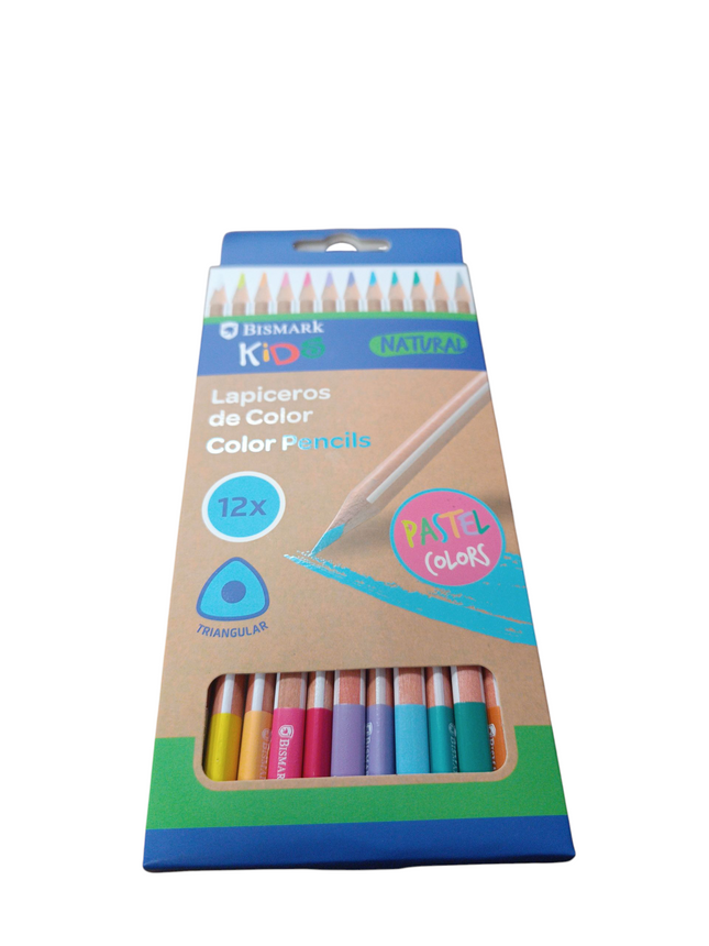 Lapiceros de Color Bismark Kid Pastel – 12 unidades