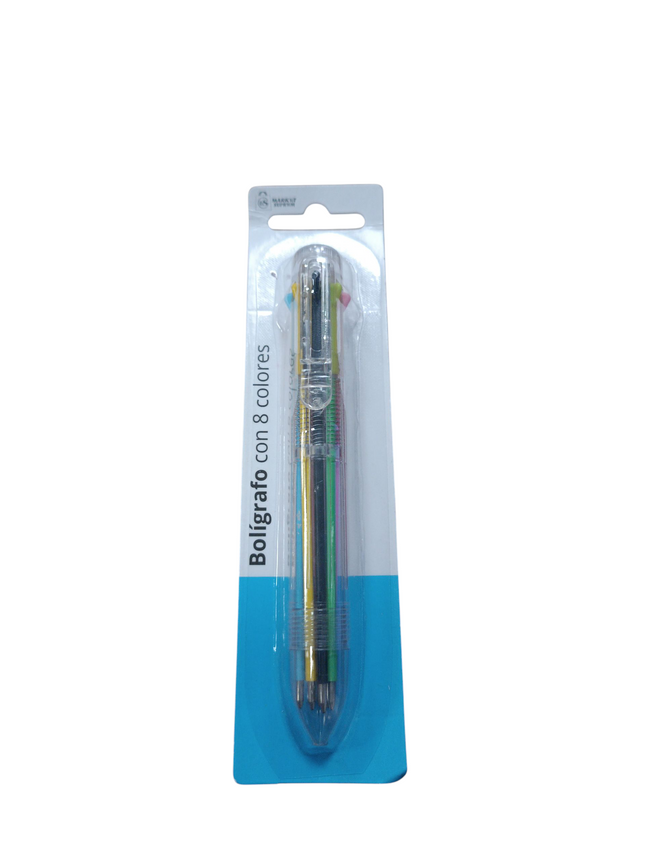 Bolígrafo Market Suprem Multicolor 8 en 1 – Colores surtidos