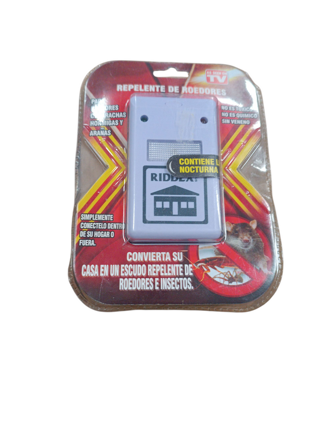 Repelente de Roedores e Insectos Enchufable - Riddex
