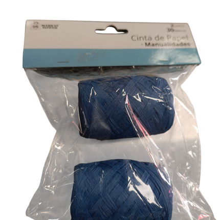 Pack de 2 Cintas de Papel para Manualidades – Azul (30 m c/u)