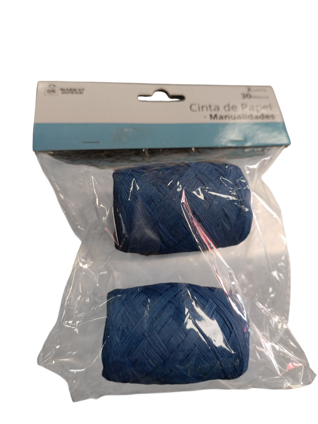 Pack de 2 Cintas de Papel para Manualidades – Azul (30 m c/u)