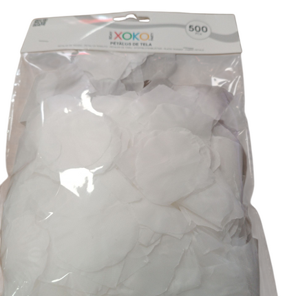 Pétalos de Tela Blancos (500 uds.) – Decoración para Bodas y Eventos