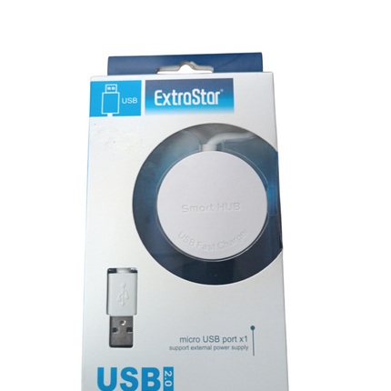 Hub USB 2.0 ExtraStar con 4 Puertos USB + 1 Micro USB