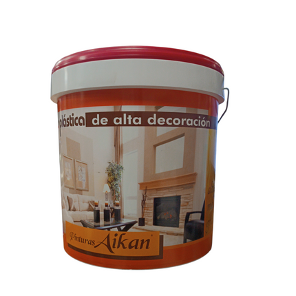 Pintura Plastica de Alta Decoración Aikan Rojo Mate - 15L