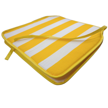 Cojín para Silla Rallado Amarillo Giftdecor