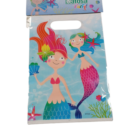 Bolsa Cumpleaños Diseño Sirenas 6 UNDS Atosa