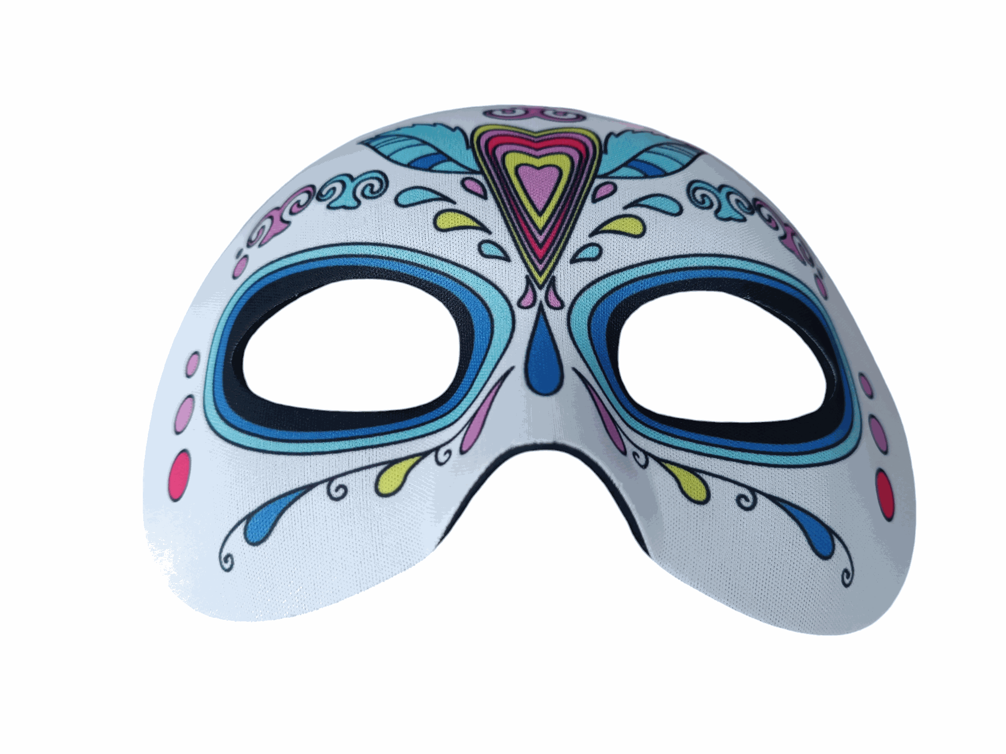 Máscara de Halloween – Diseño de Calavera Decorada - Mascaras disponible en Bubaa