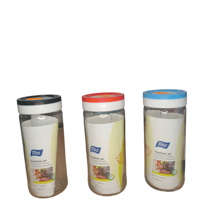 Pots de conservation transparents avec couvercle à vis - Titiz (500 ml)
