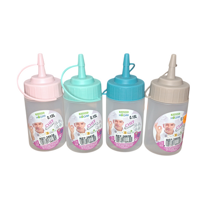 Botellas Dosificadoras de 150 ml con Boquilla - Chef Cuisine
