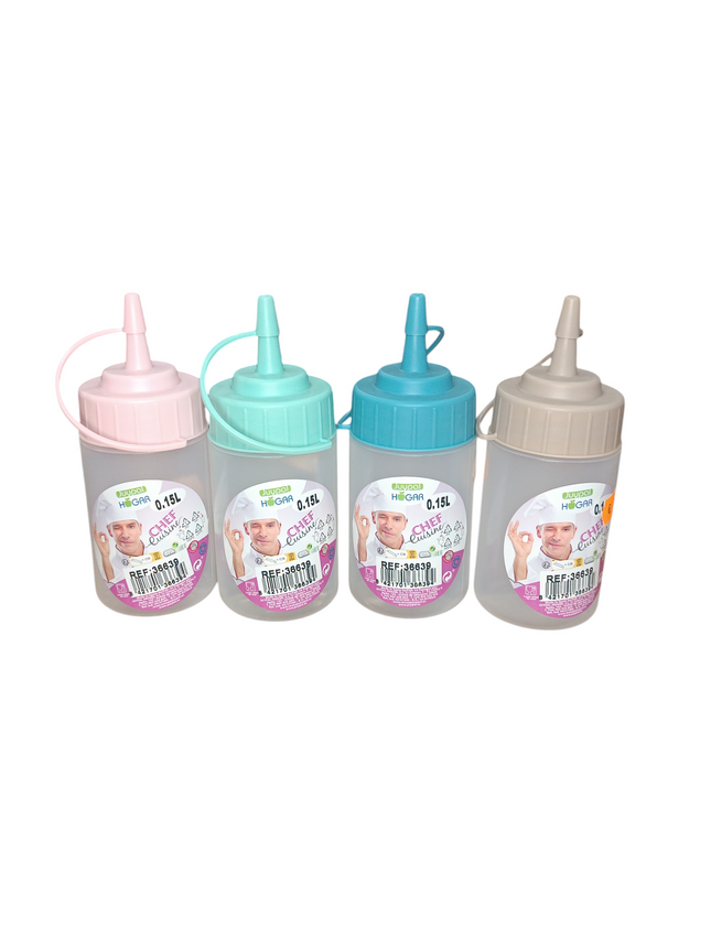 Botellas Dosificadoras de 150 ml con Boquilla - Chef Cuisine