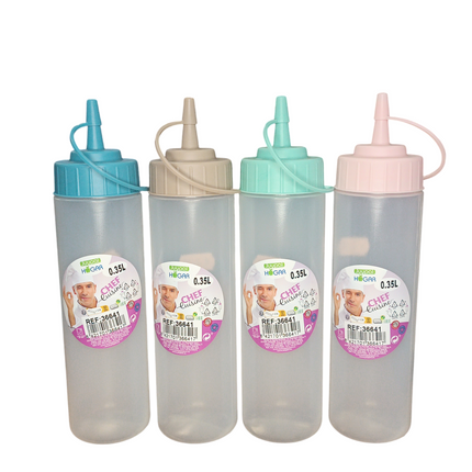 Botellas Dosificadoras de 350 ml con Boquilla - Chef Cuisine