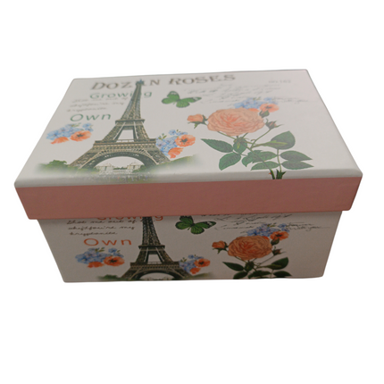 Caja de Regalo Decorativa – 15.7 x 9.7 x 7 cm · Diseño París Vintage