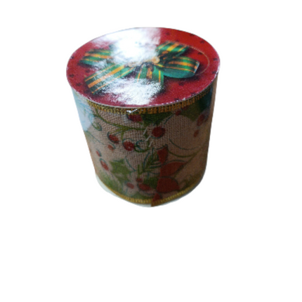 Cinta Decorativa Poinsettia Gerimport - 6.3mm x 2.7m