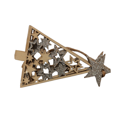 Colgante Decorativo Árbol de Navidad con Purpurina Gerimport - 2uds