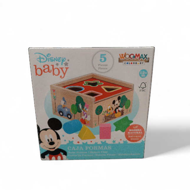 Caja de Formas Disney Baby – WOOMAX  +12 Meses  Madera FSC