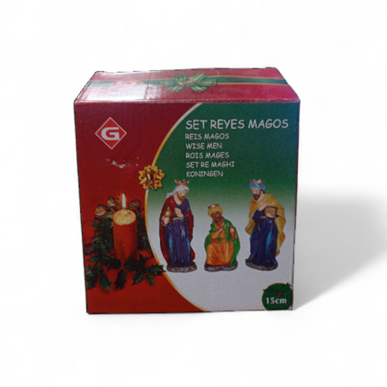 Set de Reyes Magos Gerimport - 3uds (15cm)