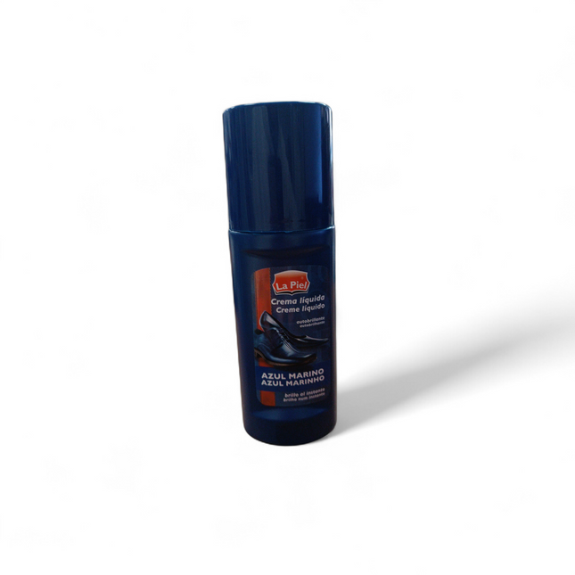 Crema Liquida Para Zapatos Autobrillante Azul Marino 50 ML La Piel
