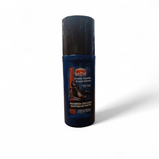 Crema Liquida Para Zapatos Autobrillante Marron Oscuro 50 ML La Piel
