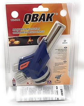 Soplete de Cocina QBAK WS-503C – 22 mm, Recargable y Multiusos