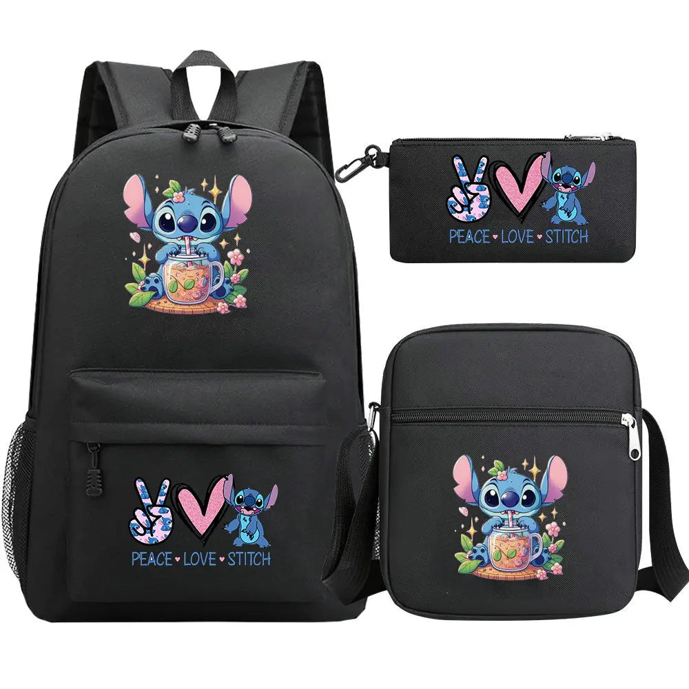 Mochila Stitch conjunto de 3 piezas - Material Escolar disponible en Bubaa