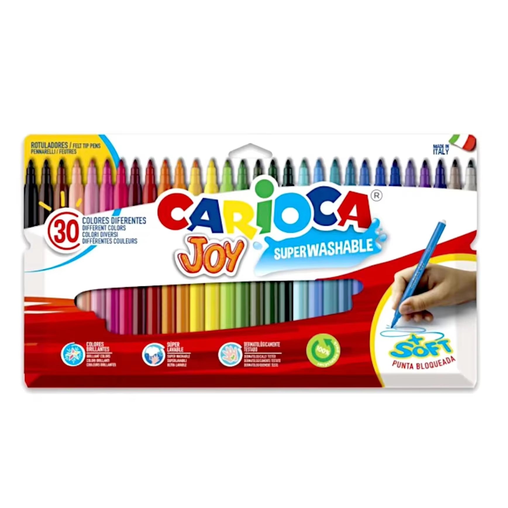 Rotuladores Carioca Joy Superwashable 12-30 Colores - Bubaa