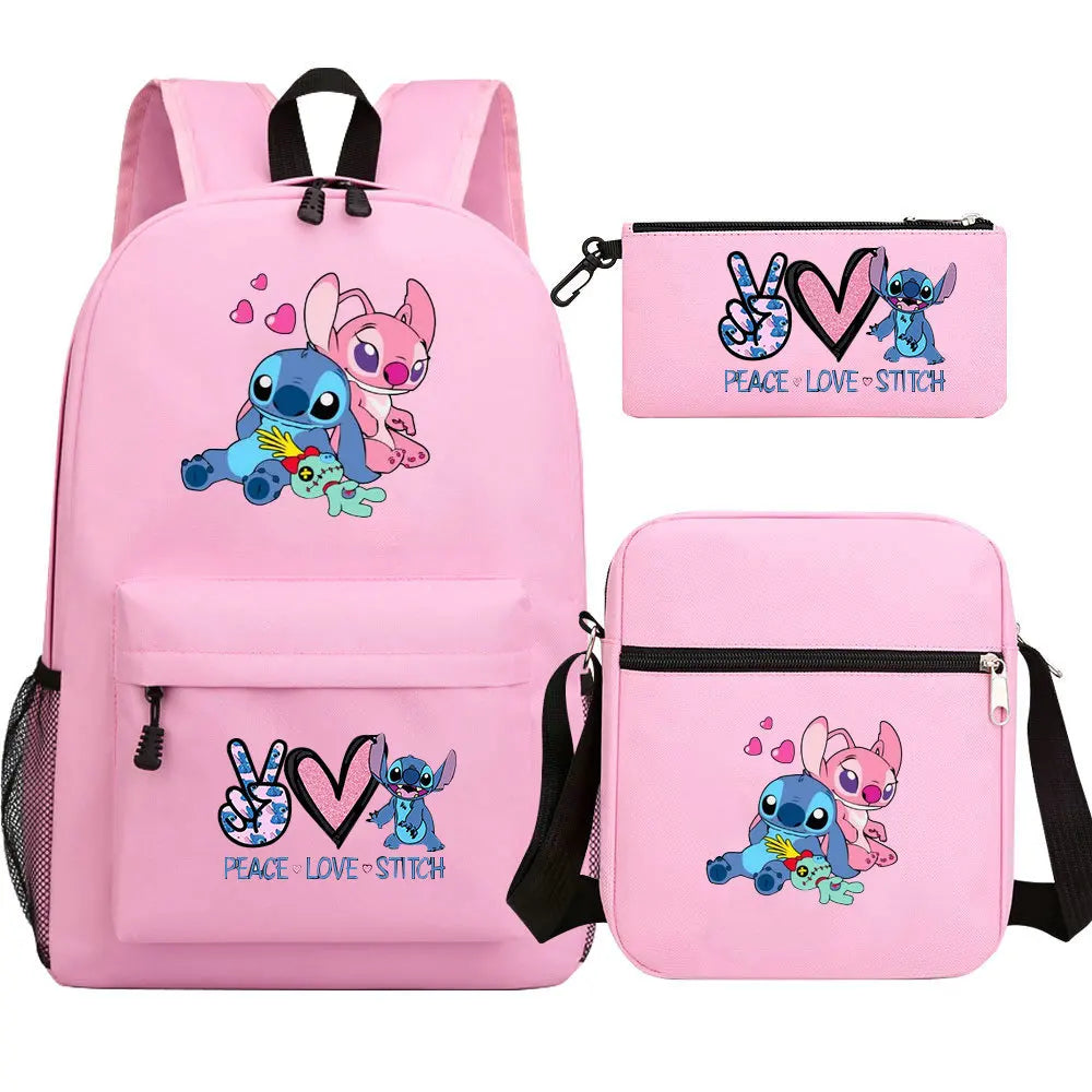 Mochila Stitch conjunto de 3 piezas - Material Escolar disponible en Bubaa