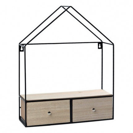 Cajonera Decorativa con Forma de Casa y Dos Cajones - Atosa