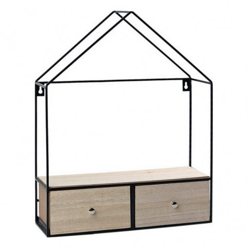 Cajonera Decorativa con Forma de Casa y Dos Cajones - Atosa