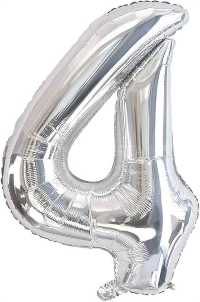 Globo Plateado Nº4 Partilandia - 110cm