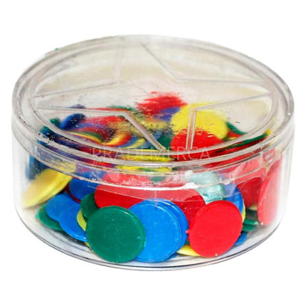 Fichas Parchís Surtidas 100 UNDS Cepillos Lozano