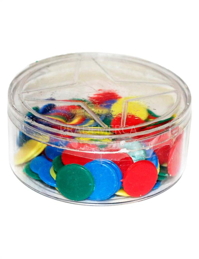 Fichas Parchís Surtidas 100 UNDS Cepillos Lozano