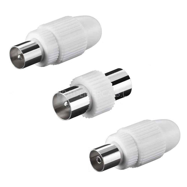 Coax Conector para Cable de Televisión ExtraStar - 3uds