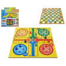 3 Tableros Juegos Parchis + Backammon + Snakes&Ladders 2-4 Jugadores +3Años Atosa