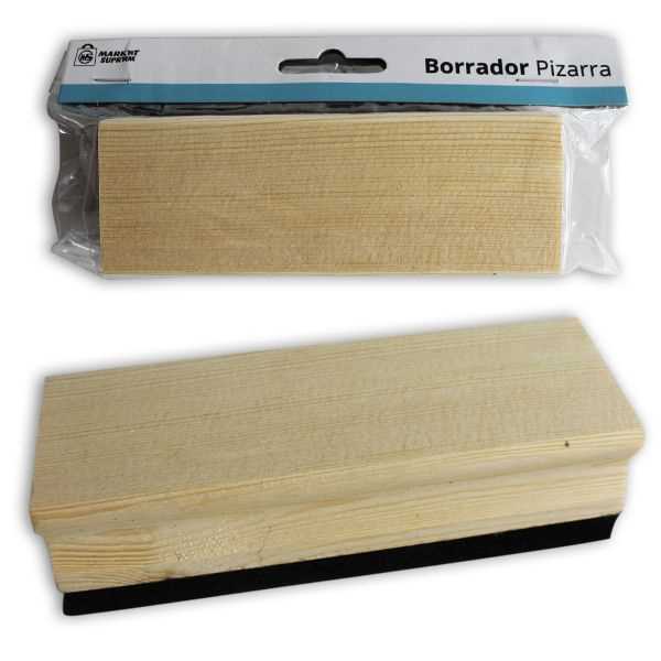 Borrador de Pizarra con Mango de Madera - Market Suprem