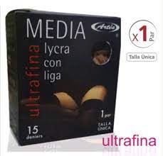 Medias de Licra con Liga Beige Ultrafinas - Artés