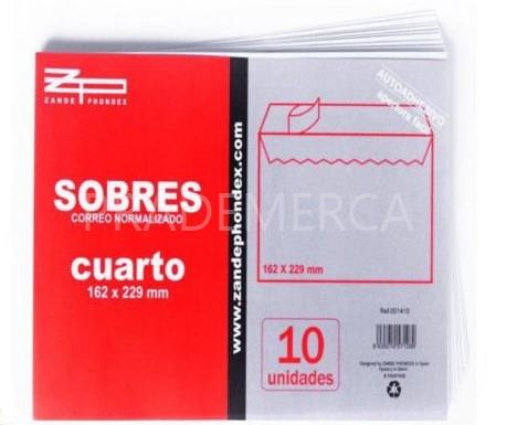 Sobres de Correo Zande Phondex - 10uds (162x229mm)