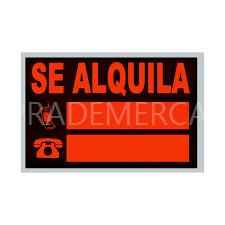 Cartel Fluorescente "Se Alquila" CS - 35x25cm