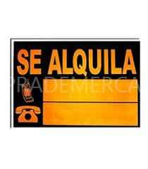 Cartel Fluorescente "Se Alquila" CS - 35x25cm