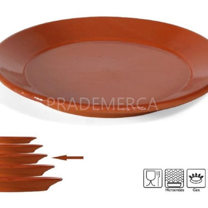 Plato LLano de Barro Gerimport - 25cm