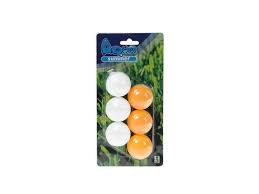 Pelotas de Ping-Pong Atosa Blancas y Naranjas - 6uds (3x3)