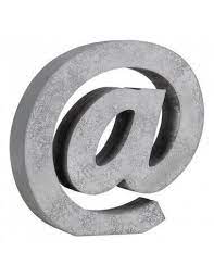 Letrero De Madera Gris Atosa "@"