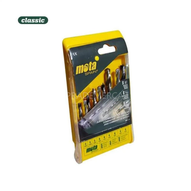 Juego de Brocas para Madera, Metal y Mamposteria - 9uds