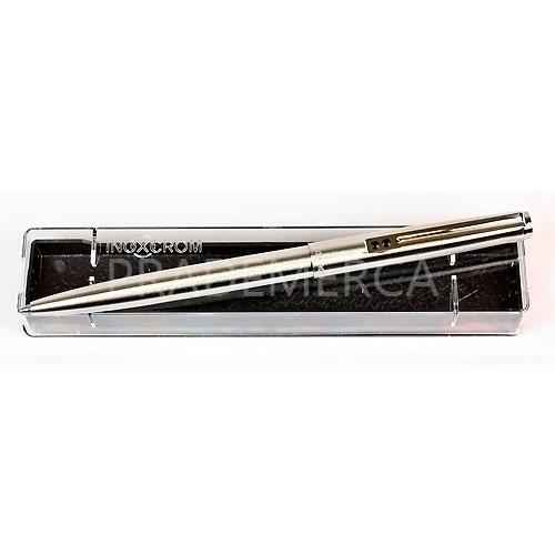 Boligrafo Ballpen Punta Mediana Color Azul Inoxcrom