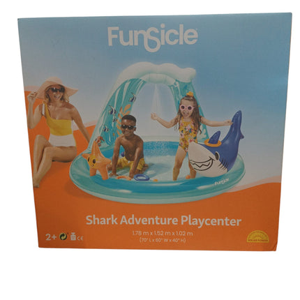 Mini Parque de Agua Hinchable "Shark Adventure Playcenter" - 1.78x1.52x1.02m