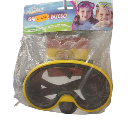 Gafas de Buceo Infantiles Aquapro con Tubo de Snorkel