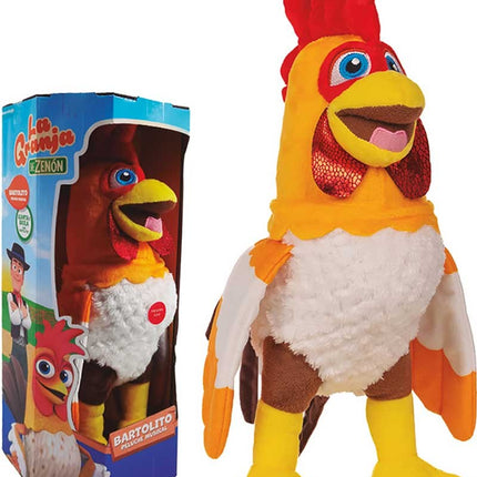 Peluche Interactivo Gallo Bartolito Bandai