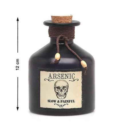 Botella de Veneno "Arsenic" Decorativa (12 cm) – Especial Halloween