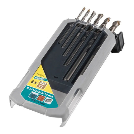 Juego de Brocas para Hormigón Wolfcraft - 6uds (3-10mm)