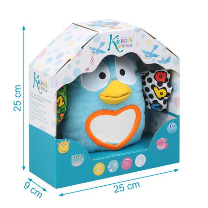 Búho Interactivo con Sonidos y Espejo KioKids – Peluche Educativo para Cuna (+0 Meses)